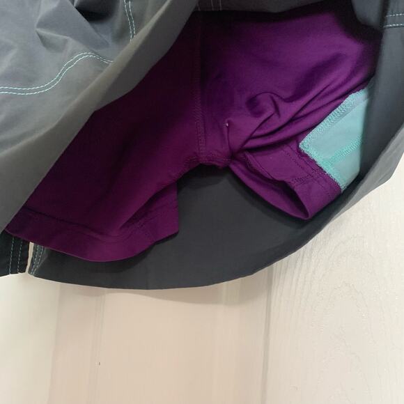 Title 9 Gray and Purple Side Slit Quick Drying Skort - Picture 5 of 7